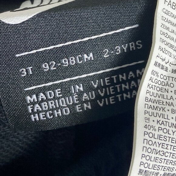 NEW Nike Tech Fleece Sweatpants Kids Size 3T Black‎ 2 to 3 Year Olds Lightweight - Picture 5 of 11